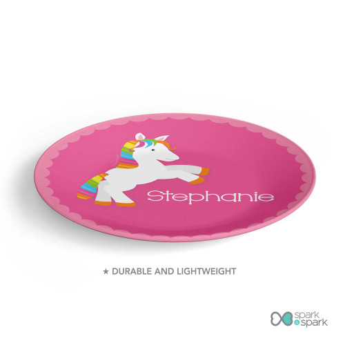 Playful Pony Custom Plate for Girls