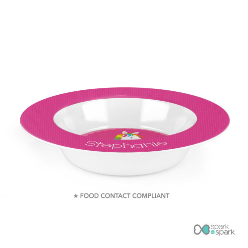 Playful Pony Custom Plate for Girls