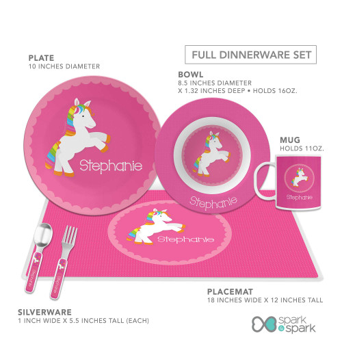 Playful Pony Custom Plate for Girls