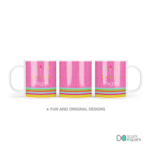 Colorful Arrows Custom Plate for Girls