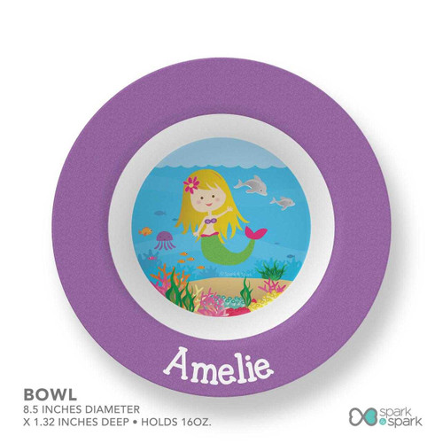 Sweet Mermaid Custom Plate for Girls