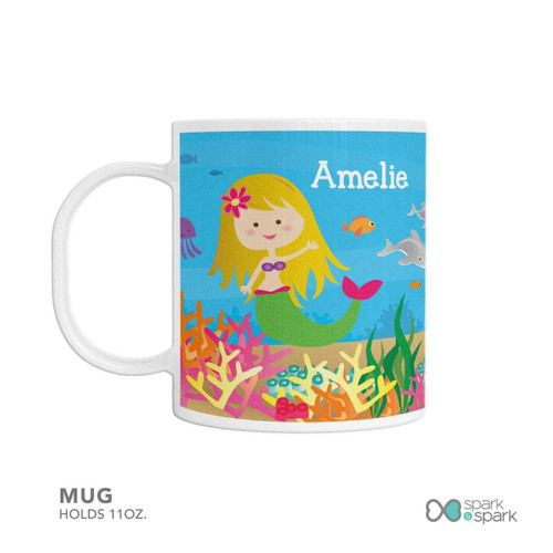 Sweet Mermaid Custom Plate for Girls