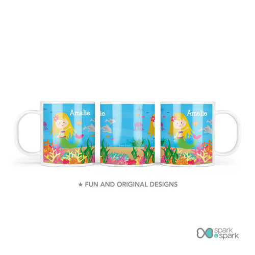 Sweet Mermaid Custom Plate for Girls