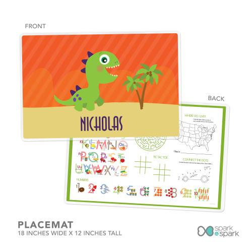 Baby Dinosaur Kids Plates