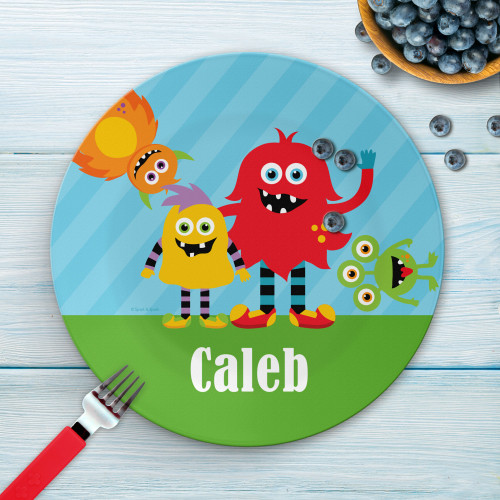 Monster Attack Kids Plates