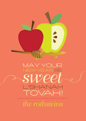 Honey Apples Jewish New Year Card
