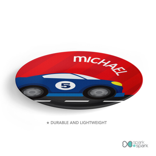 Super Fast Car Kids Plate