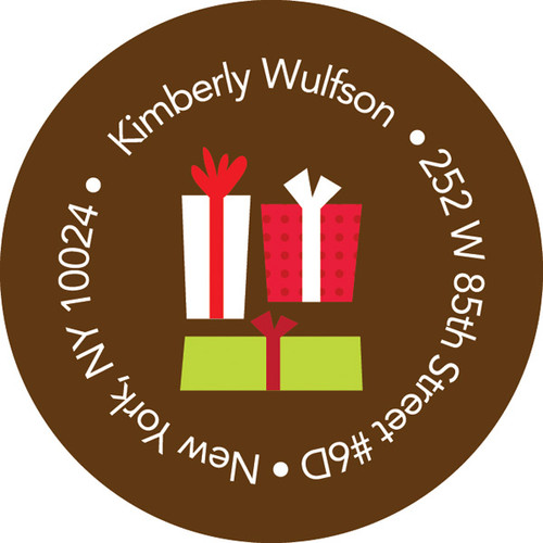 Xmas Gifts Chocolate Christmas Address Labels