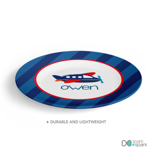Airplane Ride Kids Plate