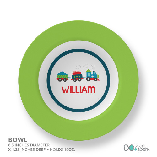 Choo Choo Train Kids Plate