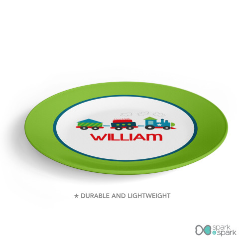 Choo Choo Train Kids Plate