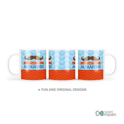 Little Mr. Mustache Kids Plate
