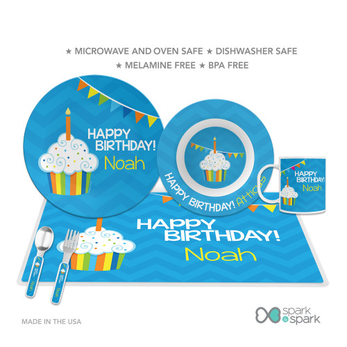 Happy Bday To You Boy Kids Plate