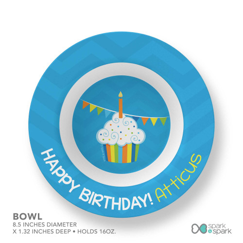 Happy Bday To You Boy Kids Plate