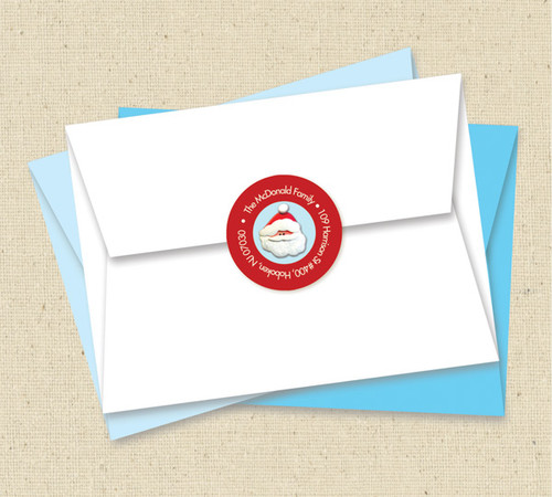 Santa's Friends Christmas Address Labels