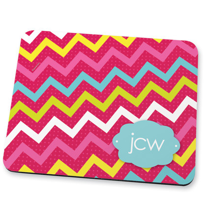Simply pink chevrons Mouse Pad