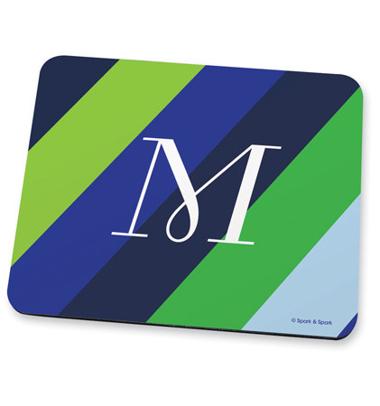 Simply my initial blue Mouse Pad