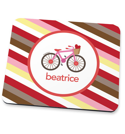 A Lovely Girl Ride Mouse Pad