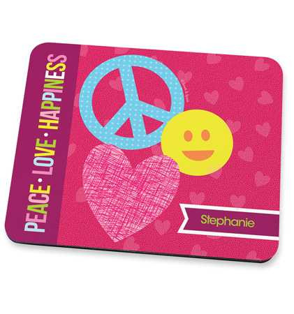 Peace & Love Signs Mouse Pad