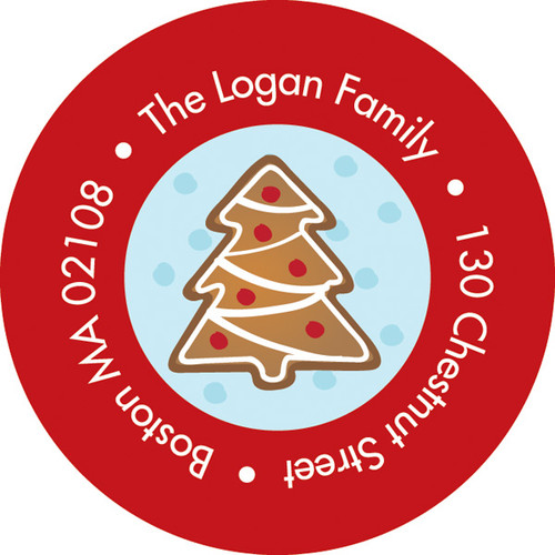 Yummy Xmas Cookies Christmas Address Labels