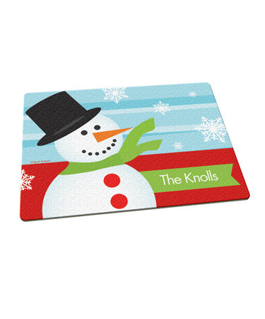 Hello Snowman Cutting Board