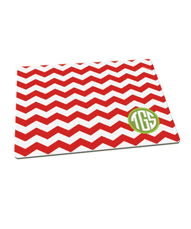 Chevron Initials Cutting Board