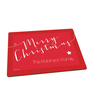 Merry Christmas Message Cutting Board