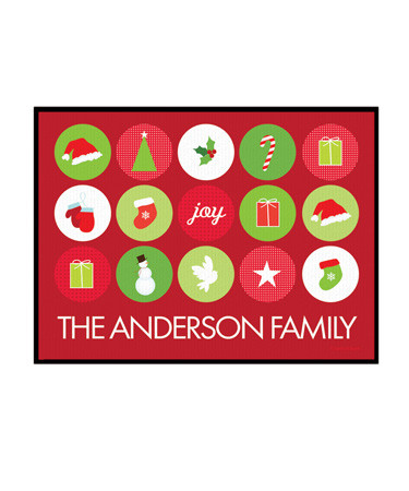 Christmas Symbols Doormat