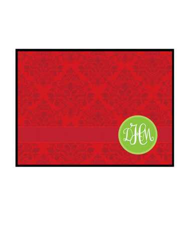 Minimalist Damask Doormat