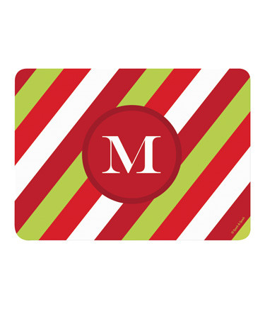 Bold Xmas Stripes Comfort Mat