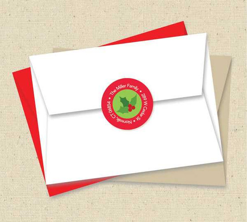 Christmas Spirit Christmas Address Labels