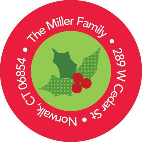 Christmas Spirit Christmas Address Labels