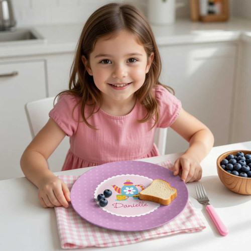 Tea Time Custom Plate for Girls