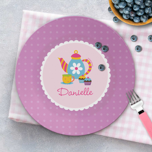 Tea Time Personalized Plates For Kids