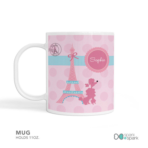 Ohh La La Paris Custom Plate for Girls
