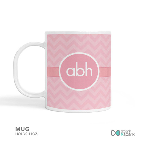 Initials On Chevron Custom Plate for Girls