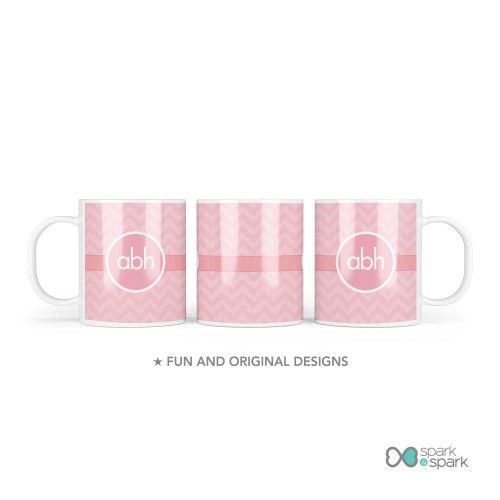 Initials On Chevron Custom Plate for Girls