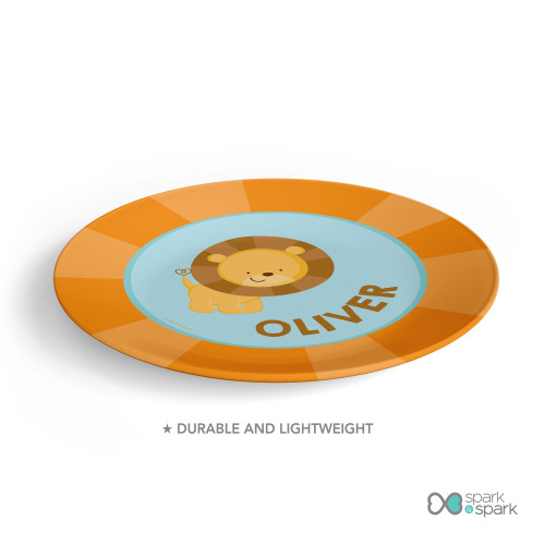 Cute Baby Lion Kids Plate