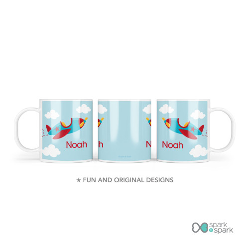 Fly Little Plane Kids Plate