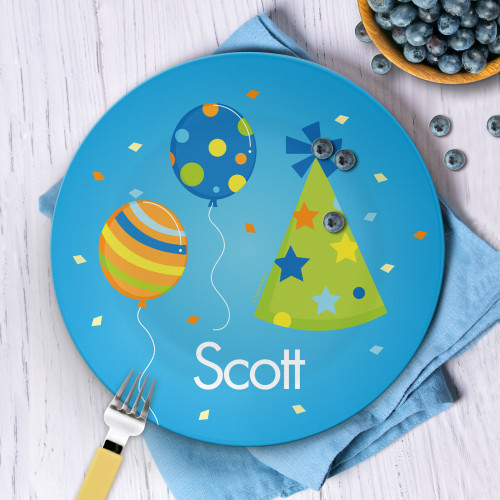 Boy Bday Cheers Kids Plate