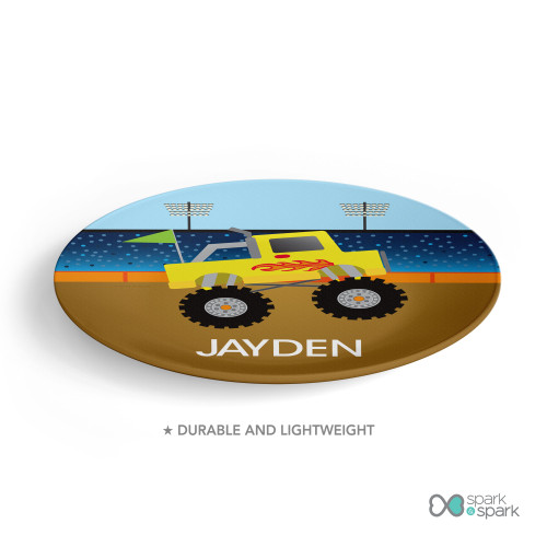 Monster Truck Kids Plate
