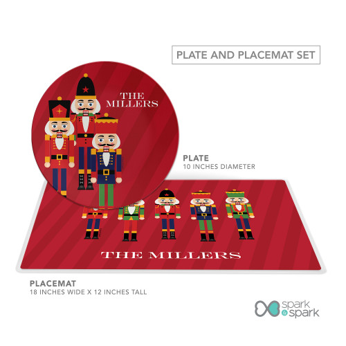 The Traditional Nutcracker Personalized Christmas plates