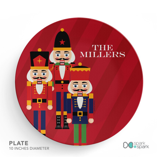 The Traditional Nutcracker Personalized Christmas plates