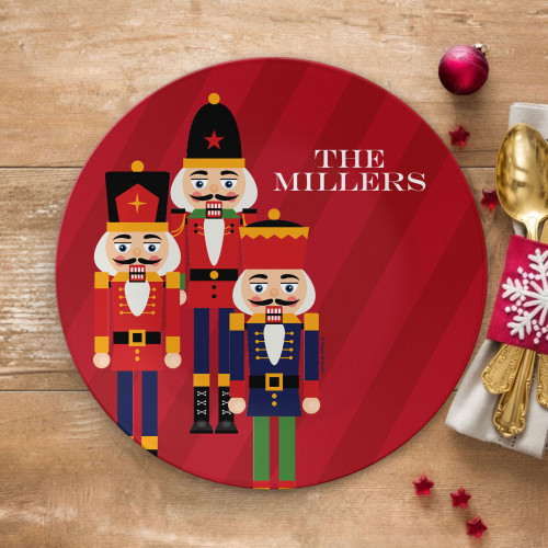 The Traditional Nutcracker Personalized Christmas plates