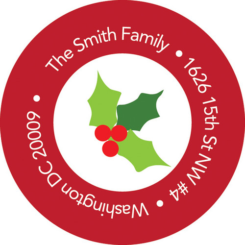 My Backyard Snowman Christmas Address Labels