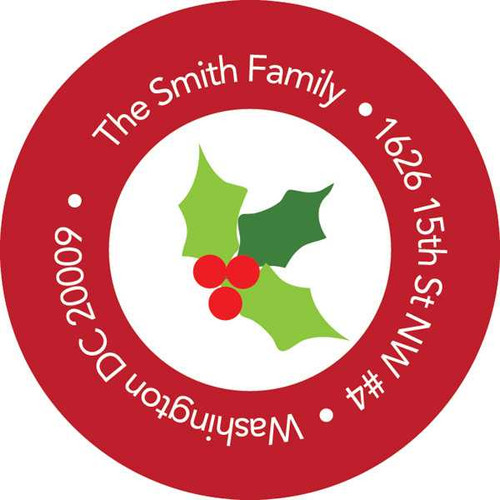 My Backyard Snowman Christmas Address Labels