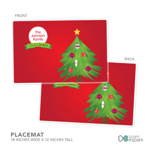 The Christmas Tree Tradition Personalized Christmas plate