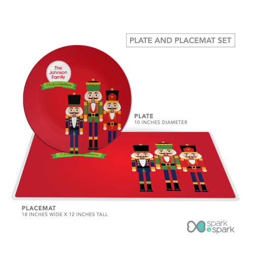 The Nutcracker Tradition Personalized Christmas plate