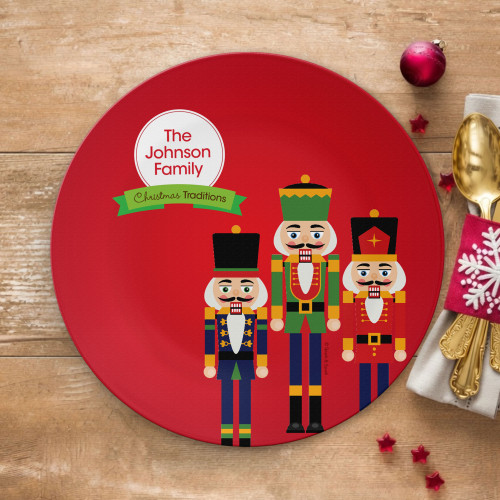 The Nutcracker Tradition Personalized Christmas plate