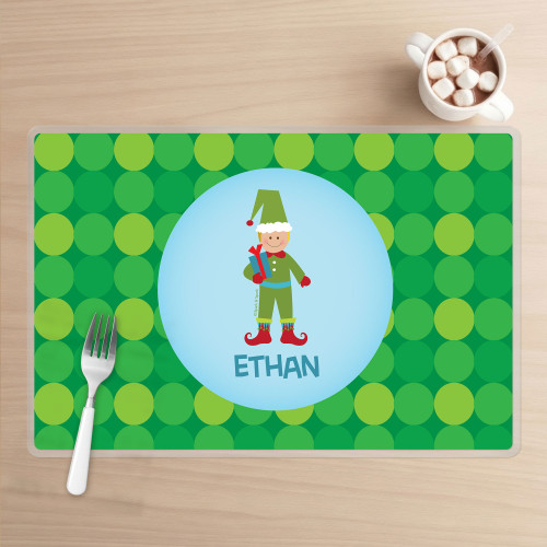 Cute Elf Boy Kids Plate